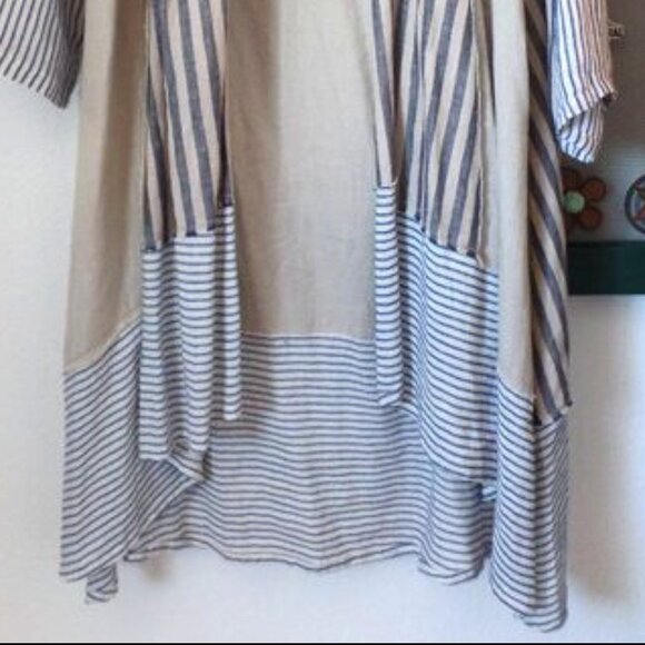 Paper Lace Duster LOVE Kimono Linen Jacket Hi-Lo Shift OS NWOT *RARE* - Picture 4 of 8